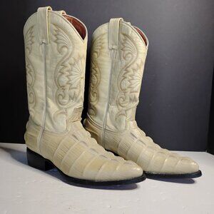 Unisex  JE-VER Crocodile Alligator Cowboy Boots Size 24.5 / 7.5